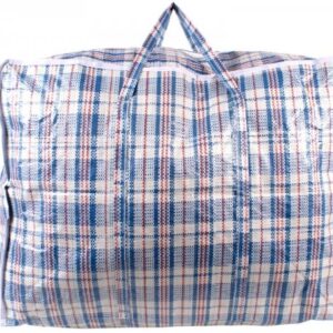 2471 BLUE CHECK MEDIUM LAUNDRY BAG