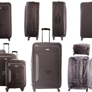 EV-439 BLACK (SET OF 3) TRAVEL TROLLEY