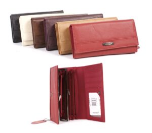 3713 COW HIDE CONCERTINA PURSE