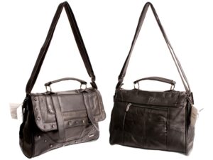 3733 COW HIDE SHOULDER BAG BLACK