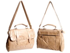 3733 COW HIDE SHOULDER BAG FAWN