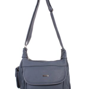 3747 NAVY COW HIDE BAG