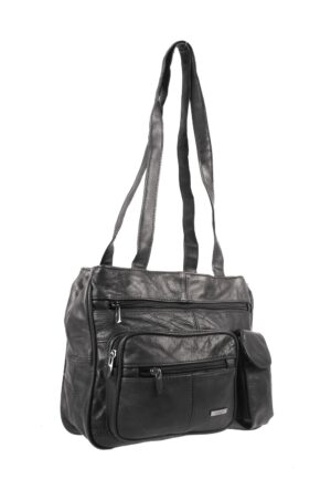 3752 BLACK COW HIDE BAG