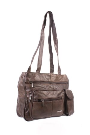 3752 D.BROWN COW HIDE BAG