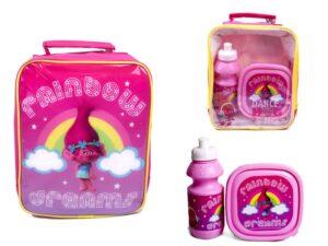 4105V-6572 TROLLS LUNCH BAG WITH BOX AND BOTTLE