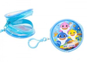 1564-9295 ROUND ZIPPED COIN PURSE BABY SHARK
