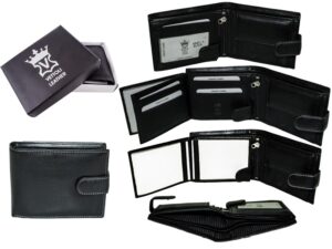 5601-L- BLACK LEATHER WALLET