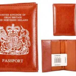1501 BROWN GRAINED PU PASSPORT HOLDER