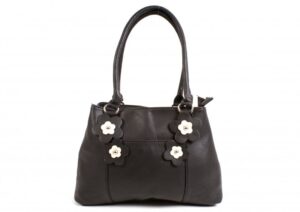 BLACK FLOWER BAG