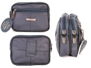 3701 NAVY COW HIDE BELT PURSE - V109