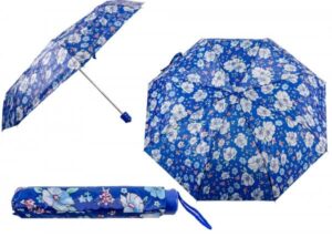2801 BLUE FLOWER COMPACT UMBRELLA