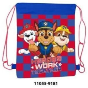 11055-9181 PAW PATROL PULL STRING BAG