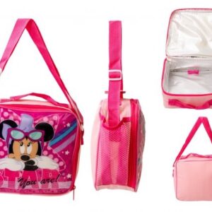 1225HV-9739 PINK MINNIE INSULATED LUNCH BAG
