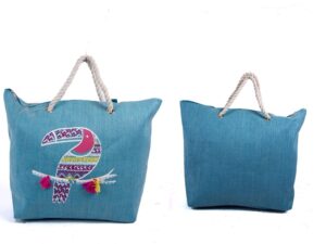 BB1007 BIRD ANIMAL PRINT CANVAS BAG