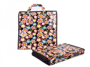 0007- FLOWERS/BLACK/RED SET OF 12
