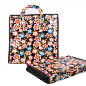 0007- FLOWERS/BLACK/RED SET OF 12