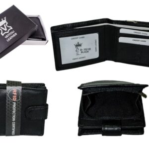 D-7019 BLACK LEATHER WALLET