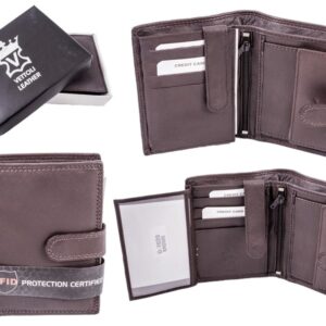 D-7020 BROWN LEATHER WALLET