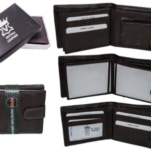 D-7027 BROWN LEATHER WALLET
