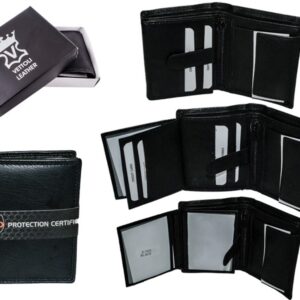 D-7028 BLACK LEATHER WALLET