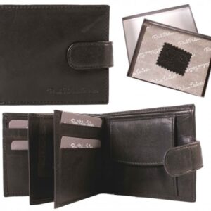 1006 BLACK ITALIAN LEATHER WALLET