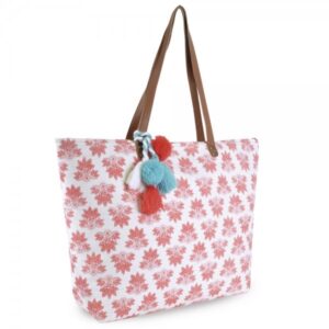 BB0966 PRINT PAPERSTRAW BAG RED