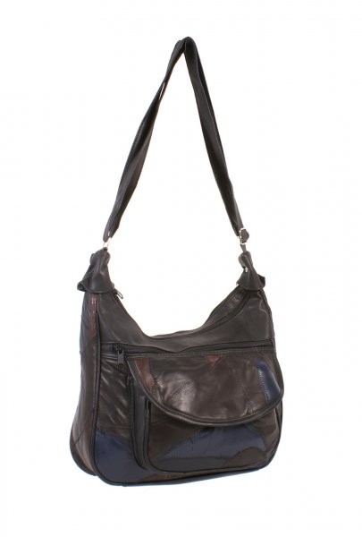 4775 MULTI TWIN TOP ZIP PTCH BAG WT FRNT PKT, BK ZIP
