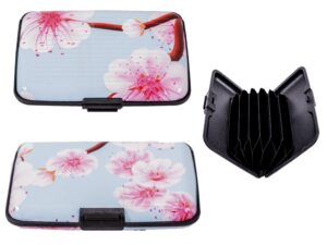 0002- PINK FLOWERS/BLUE