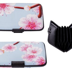 0002- PINK FLOWERS/BLUE