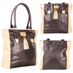 JBFB311 BLACK/CHAMPAGNE PU SHOULDER BAG