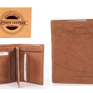 021 TAN REAL ANTIQUE LEATHER WALLET