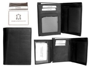 029 BLACK LONDON LEATHER RFID WALLET