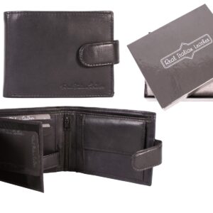 1004 BLACK ITALIAN LEATHER WALLET