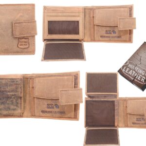 1063 HUNTER TAN LEATHER RFID WALLET