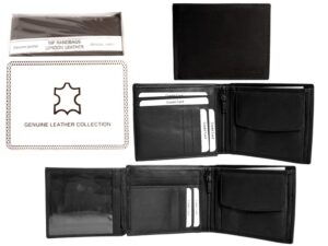1065 BLACK LONDON LEATHER WALLET