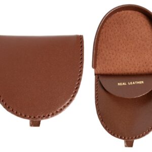 1590 MED. HORSE-SHOE-SHAPE GENTS TRAY PURSE BROWN