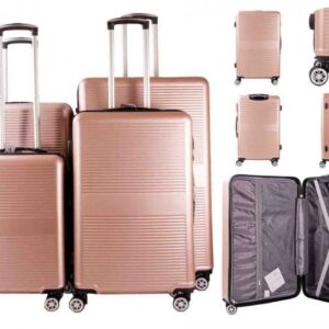 T-HC-06 ROSE GOLD SET OF 4 TRAVEL TROLLEY SUITCASE