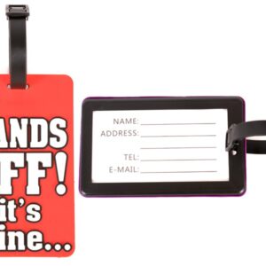 2403 RED LUGGAGE TAG - V107