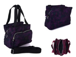 2503 PURPLE BOWS LORENZ SHOULDER BAG