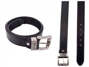 2753 1.5" BLACK BELT WITH LEATHER GRAIN LARGE