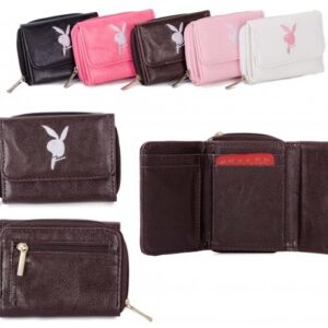 PU-1B BROWN RABBIT PURSE W/ REAR ZIP