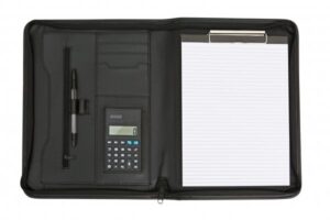 3108 BLACK A4 PORTFOLIO PRESENTATION ORGANISER FOLDER