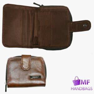 3703-BROWN COW HIDE PURSE