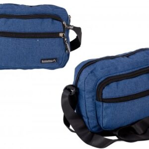 JBMB05 BLUE CROSSBAG W/ 3 ZIPS
