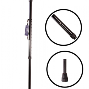 2882 LEFT HANDED ADJUSTABLE WALKING STICK W/ MOULDED GRIP