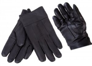X043 BLACK LEATHER GLOVES ONE SIZE