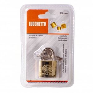 0243 25MM SECURITY PADLOCK FOR GYM LOCKER, TRAVEL BAGS, CABINETS