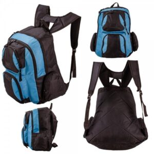 JBBP220 BLACK/TEAL BACKPACK WITH MULTIPLE POCKETS\\