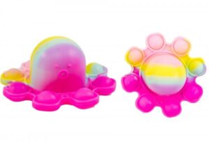 OCTOPUS KEYCHAIN PINK/YELLOW