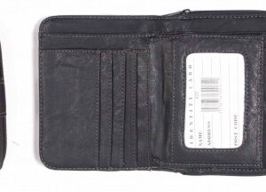 6232 DARK BROWN GRAINED PU PURSE